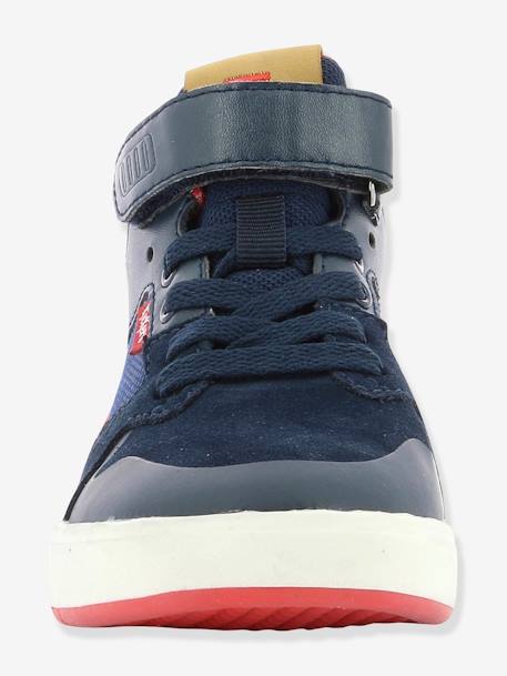 Hoge jongens sneakers  Gready Mid KICKERS® MARINEWIT-ROOD - vertbaudet enfant 