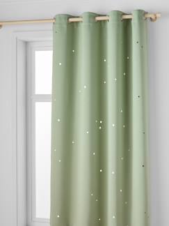 Linge de maison et décoration-Rideau à oeillets occultant et motifs perforés