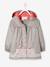 Met fleece gevoerde parka meisje GRIJS+LICHTGRIJS LICHT - vertbaudet enfant 