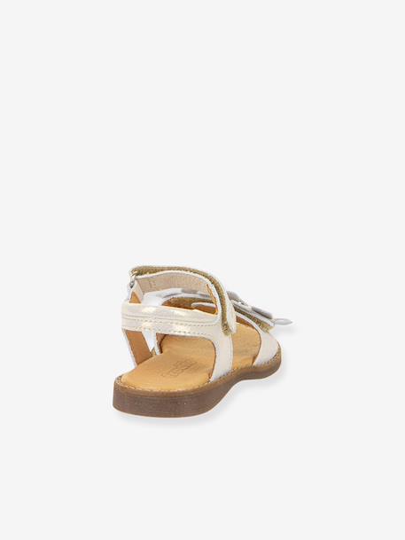 Sandales en cuir pour fille LORE FLOWERS froddo bleu+bleu foncé+blush+lavande+or+rose+rose doré+rouge+tomette - vertbaudet enfant 