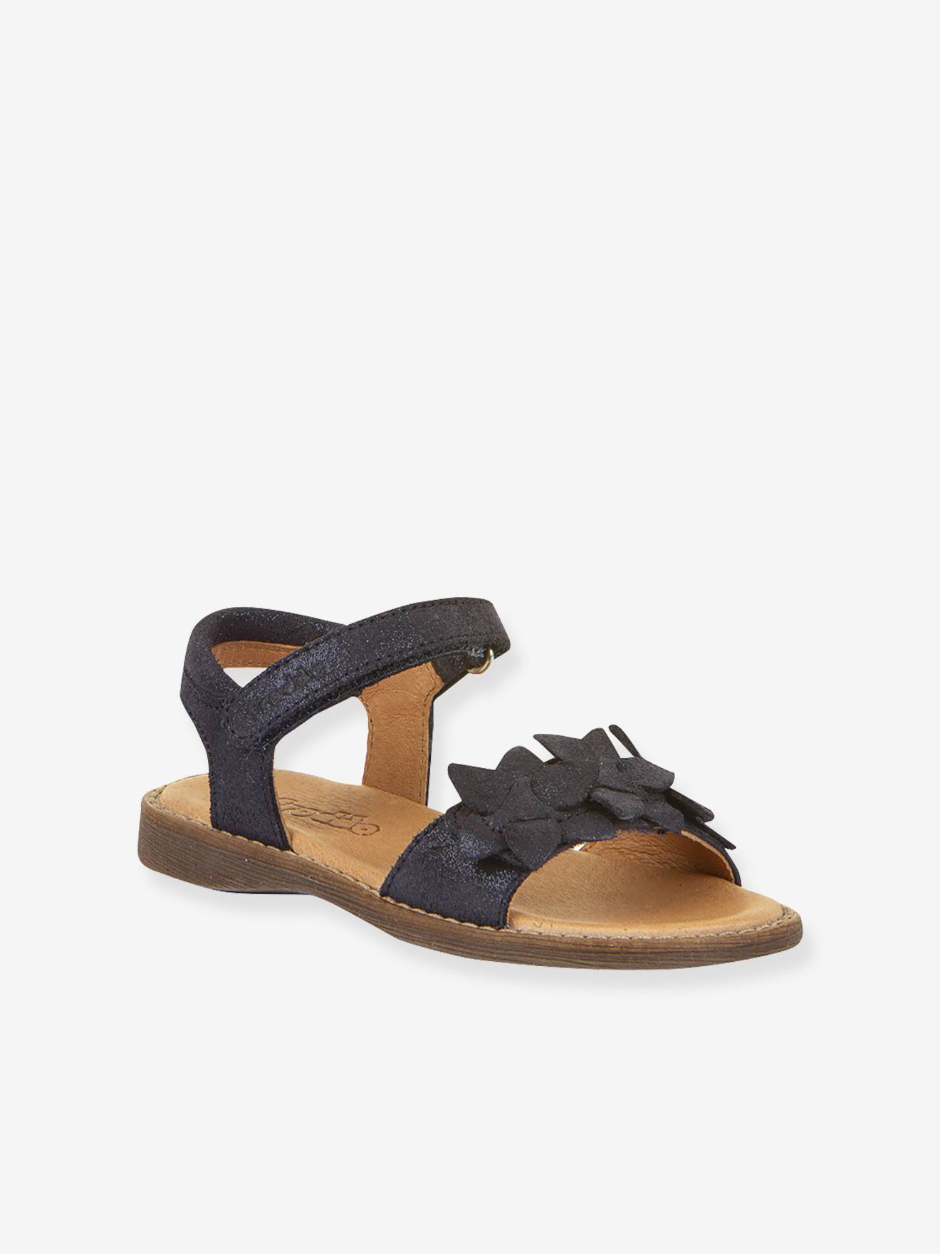 Leren Sandalen Voor Meisjes Lore Flowers Froddo Blauw