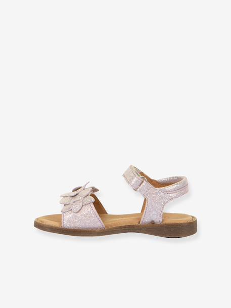 Sandales en cuir pour fille LORE FLOWERS froddo bleu+bleu foncé+blush+lavande+or+rose+rose doré+rouge+tomette - vertbaudet enfant 