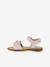 Sandales en cuir pour fille LORE FLOWERS froddo bleu+bleu foncé+blush+lavande+or+rose+rose doré+rouge+tomette - vertbaudet enfant 