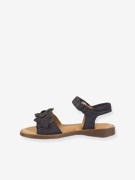 Sandales en cuir pour fille LORE FLOWERS froddo bleu+bleu foncé+blush+lavande+or+rose+rose doré+rouge+tomette - vertbaudet enfant 