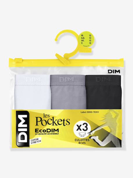Fille-Lot de 3 culottes fille Les Pockets Ecodim