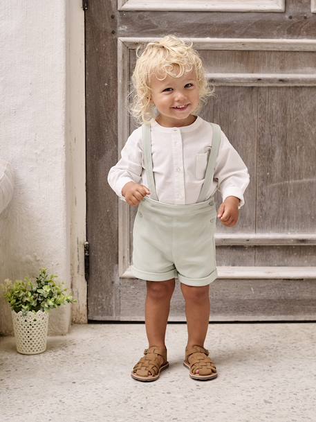 Bébé-Ensemble cérémonie chemise + short bébé