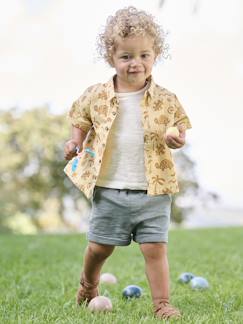Bébé-Ensemble-Ensemble chemise + T-shirt + short bébé