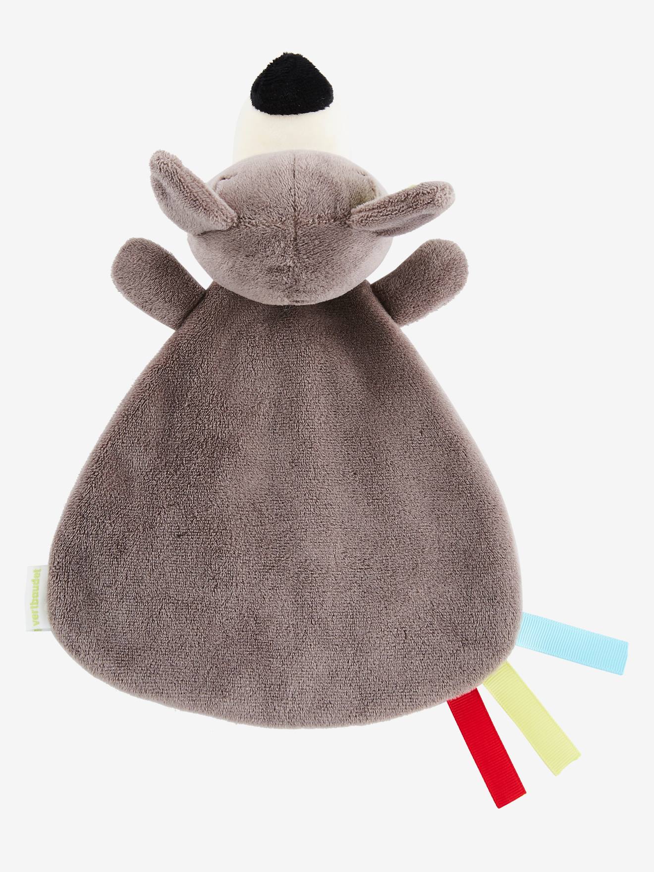 Doudou Plat Loup Gris Jouet Doudou Plat Loup Gris Jouet