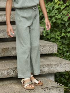 -Wijde legging met golvend effect voor meisjes