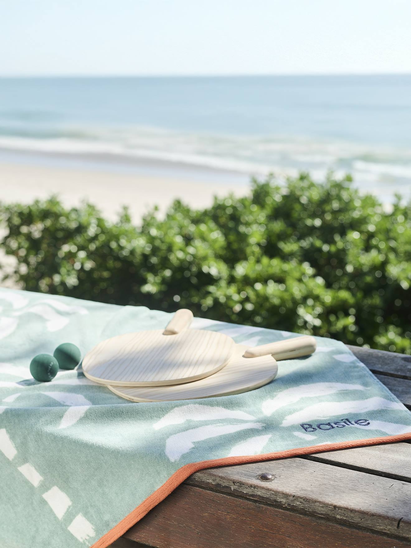 Vertbaudet Personaliseerbare Bad-/strandhanddoek, Met Gerecycled Katoen Mintgroen