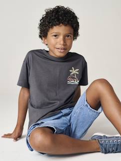 Garçon-T-shirt, polo, sous-pull-T-Shirt motif devant et dos garçon