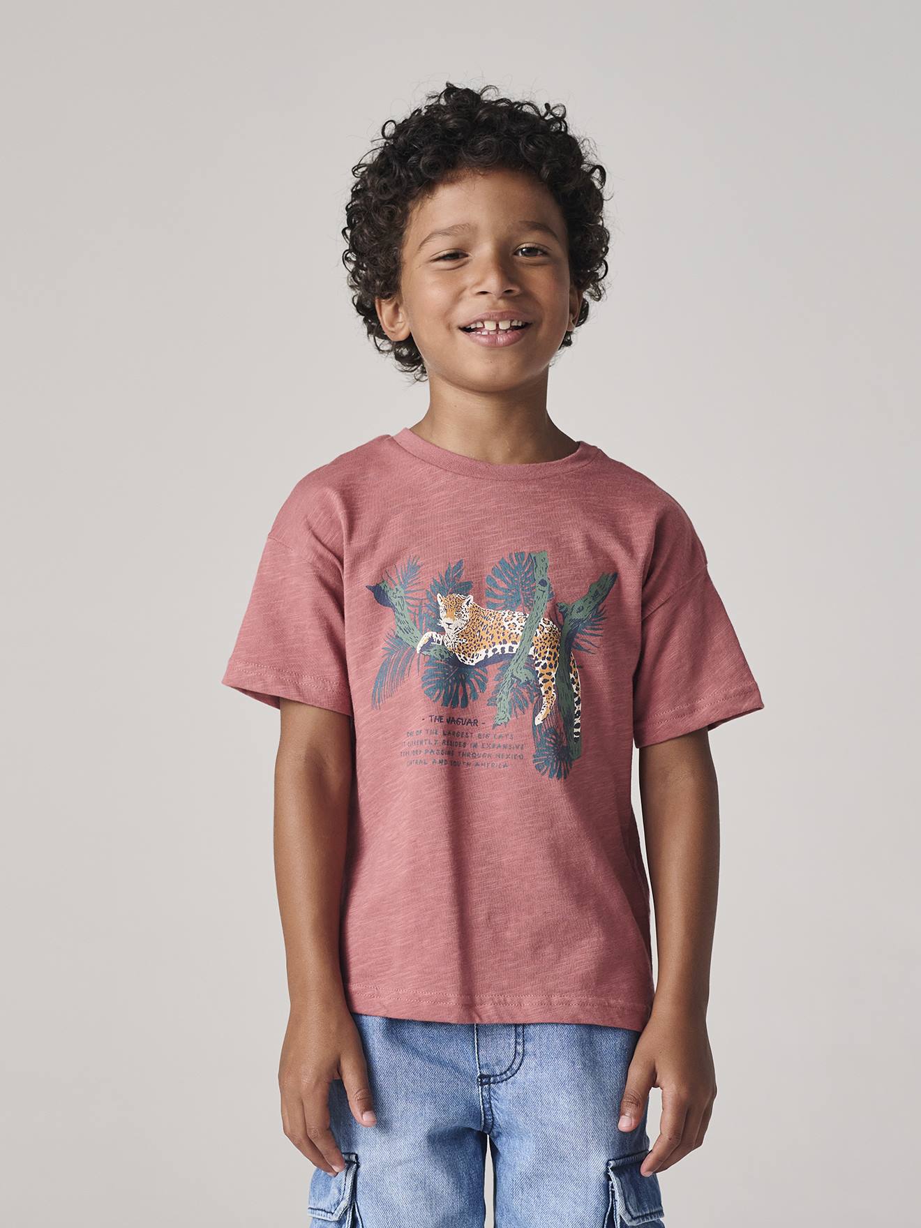 Vertbaudet Jongensshirt Met Natuurmotief Terracotta