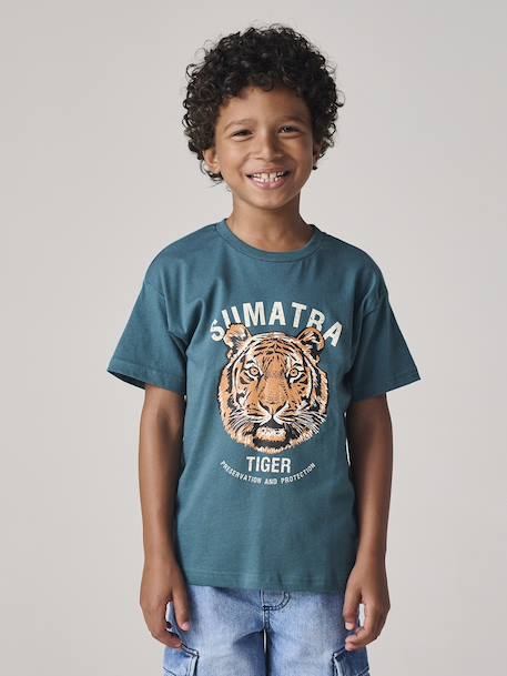Garçon-T-shirt motif tigre garçon