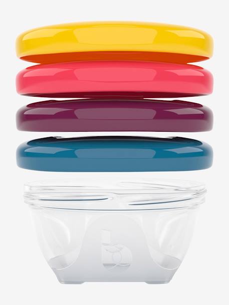 Lot de 4 boîtes hermétiques 120 ml BABYMOOV Babybol MULTICOLORE - vertbaudet enfant 