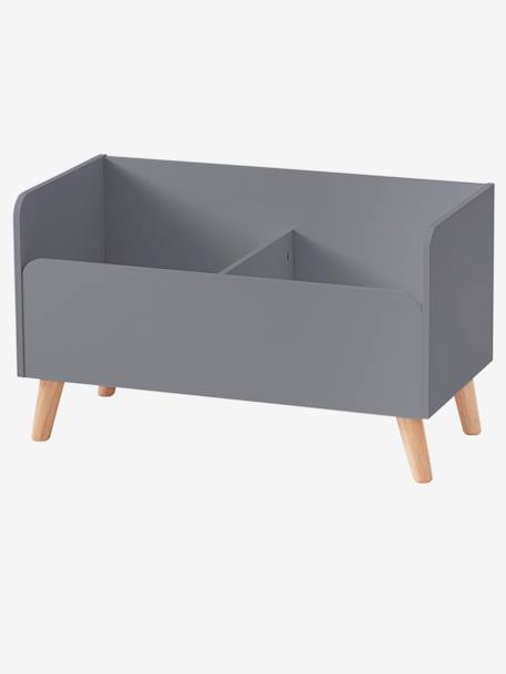 Boekenkoffer GRIJS+WIT/HOUT - vertbaudet enfant 