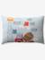 Pack housse de couette + taie d'oreiller DINO TRUCK BLEU GRISE - vertbaudet enfant 