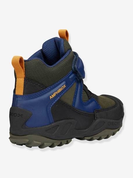 Baskets garçon New Savage Boy High GEOX® MARRON MARINE+militaire royal - vertbaudet enfant 