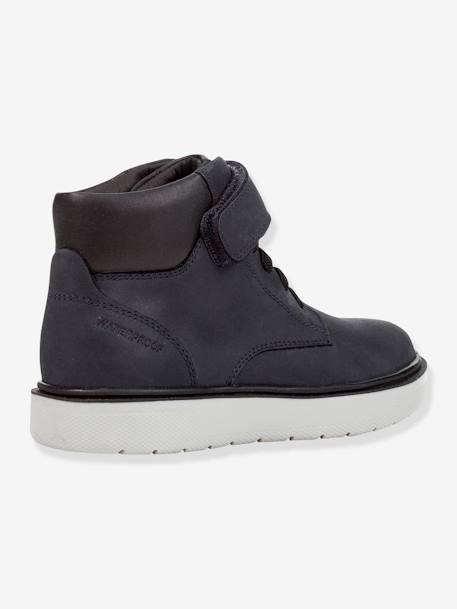 Laarsjes jongen Riddock Boy High GEOX® Camel+MARINEBLAUW - vertbaudet enfant 