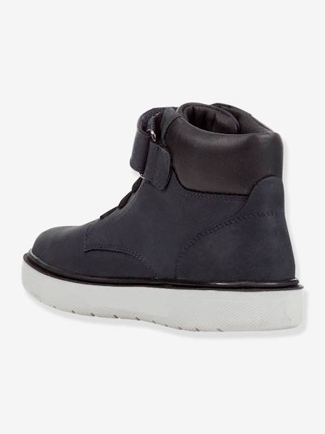 Laarsjes jongen Riddock Boy High GEOX® Camel+MARINEBLAUW - vertbaudet enfant 