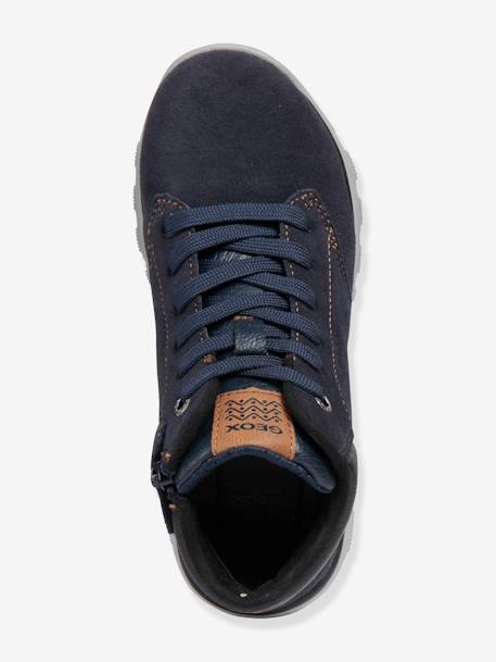 Laarsjes jongen Xunday Boy High GEOX® BRUIN MARINEBLAUW+MARINEBLAUW ZWART - vertbaudet enfant 