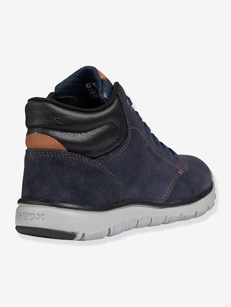 Bottillons garçon Xunday Boy High GEOX® MARINE NOIR+MARRON MARINE - vertbaudet enfant 