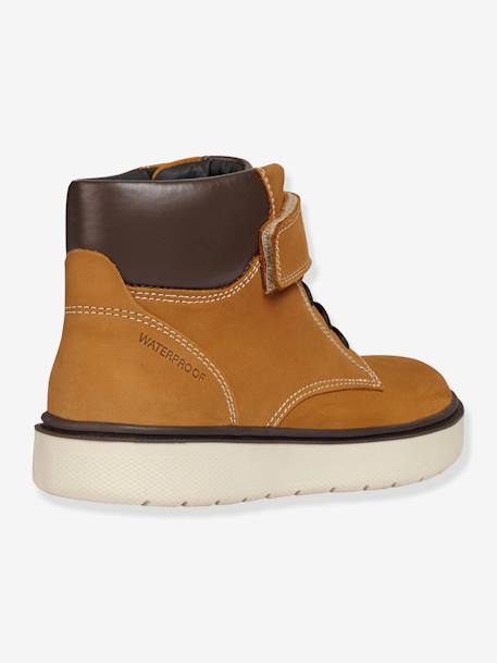 Laarsjes jongen Riddock Boy High GEOX® Camel+MARINEBLAUW - vertbaudet enfant 