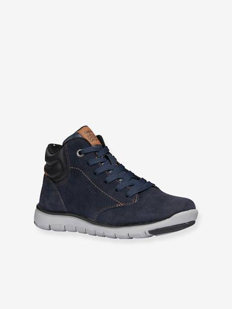 Bottillons garçon Xunday Boy High GEOX® MARINE NOIR+MARRON MARINE - vertbaudet enfant 
