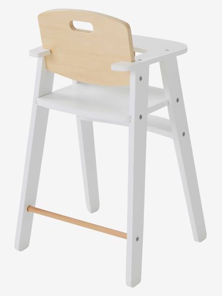 Chaise haute poupon en bois FSC® rose - vertbaudet enfant 