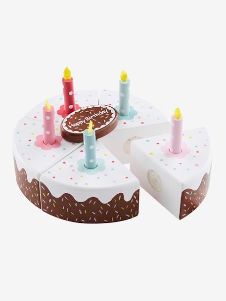 Gateau D Anniversaire En Bois Multicolor Jouet