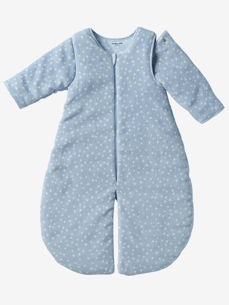 Gigoteuse polaire microfibre, manches amovibles, spéciale voyage BLEU / TRIANGLES+ROSE / ETOILES - vertbaudet enfant 