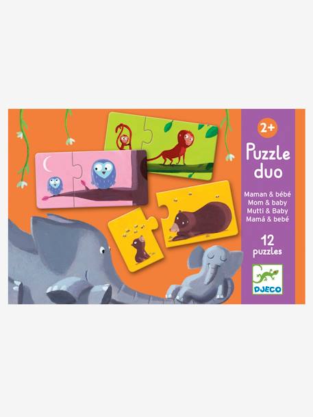 Puzzle Duo Maman Et Bebe Djeco Multicolore Jouet