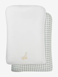 Housses Matelas à Langer VERTBAUDET Lot De 2 - Éponge Animaux (Ourson Ou Biche)