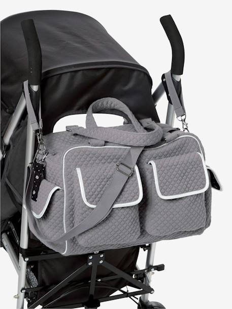 Sac à langer Journée multipoches vertbaudet Anthracite+GRIS FONCE - vertbaudet enfant 