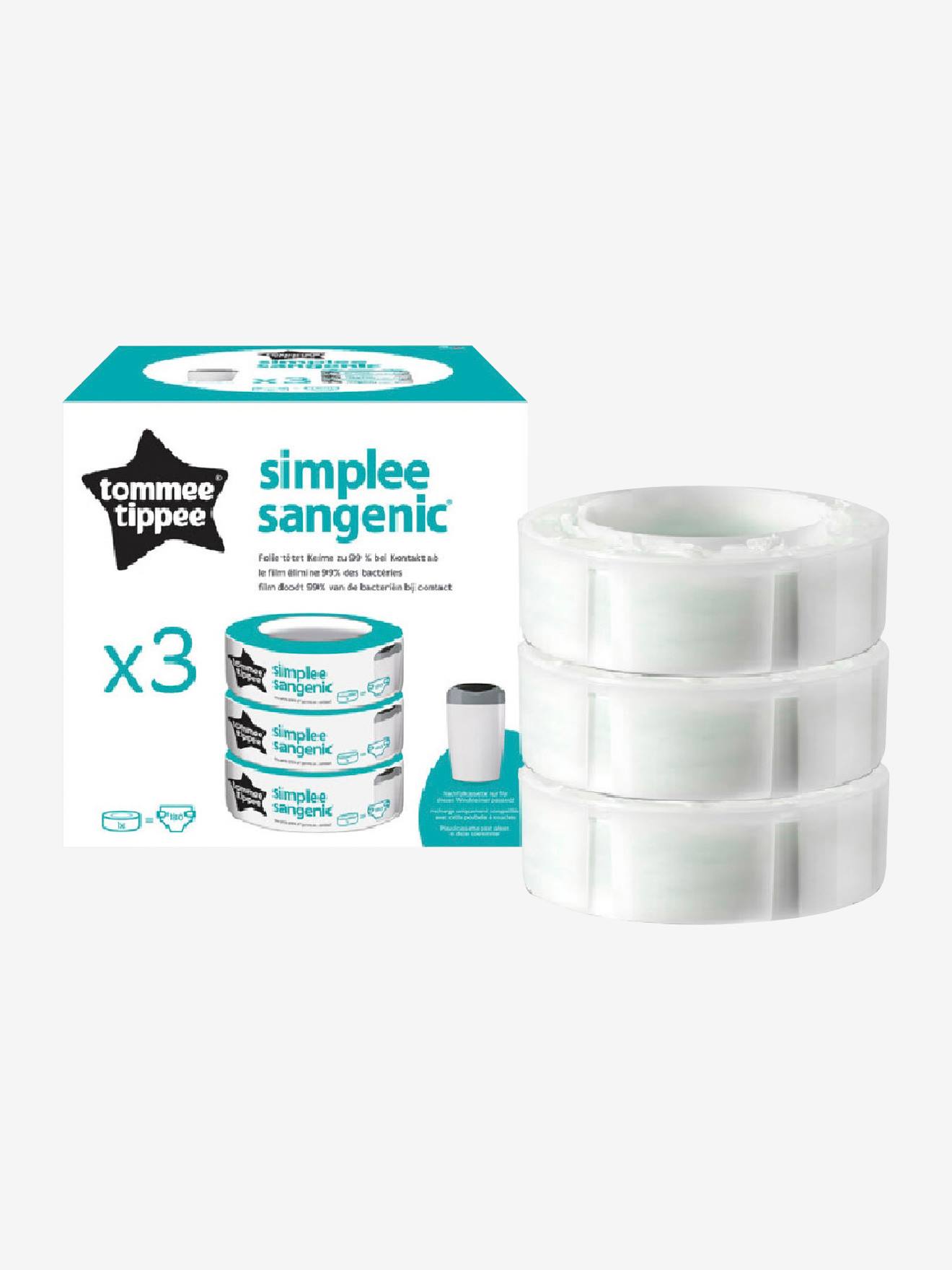 Tommee Tippee Recharges de Poubelle à Couches Simplee, Protection