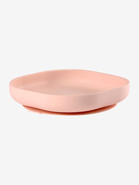 Assiette Silicone Avec Ventouse Beaba Rose Puericulture