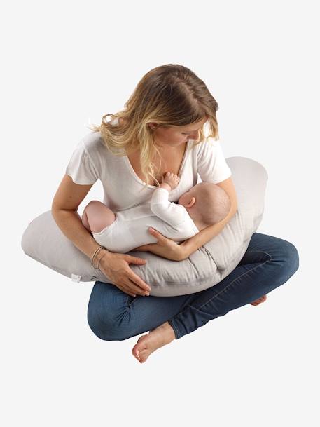 Coussin de maternité et d'allaitement Big Flopsy RED CASTLE IMPRIME BIRDS+IMPRIME TINY - vertbaudet enfant 