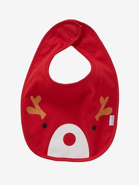 Lot de 7 bavoirs naissance vertbaudet Imprimé fleurs et oiseaux+MOTIFS NOEL+MULTICOLORE - vertbaudet enfant 