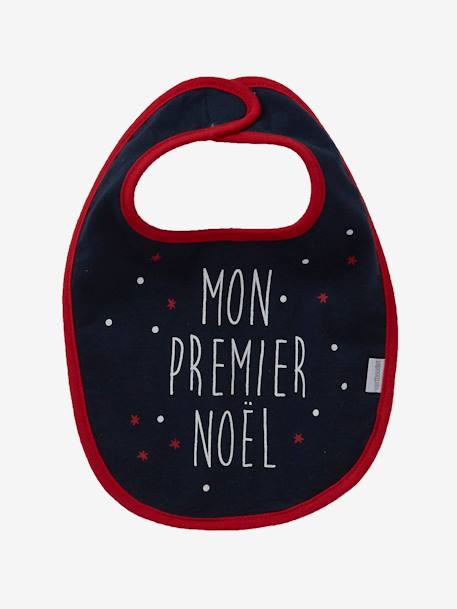 Lot de 7 bavoirs naissance vertbaudet Imprimé fleurs et oiseaux+MOTIFS NOEL+MULTICOLORE - vertbaudet enfant 