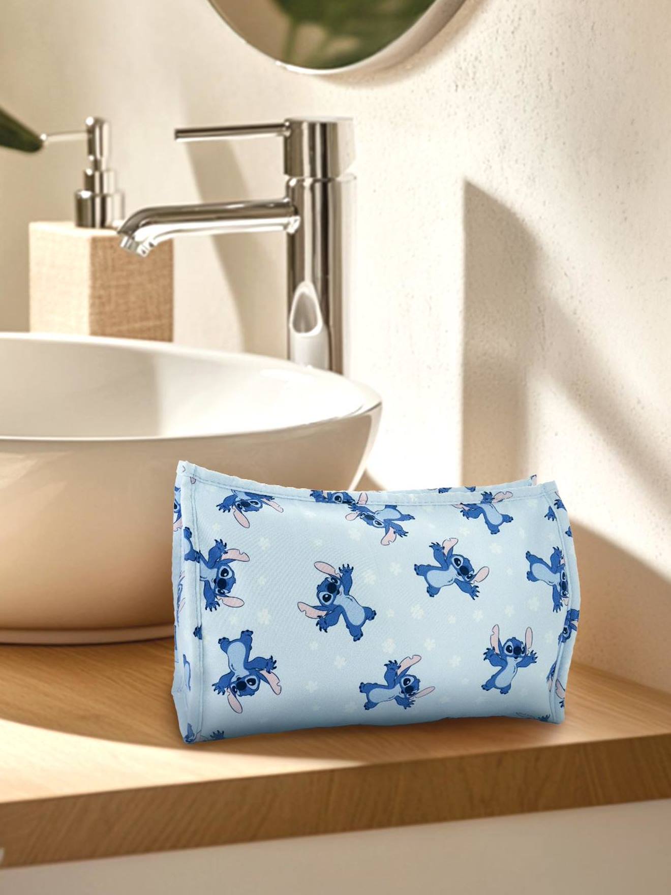 Trousse de toilette Disney Stitch bleu