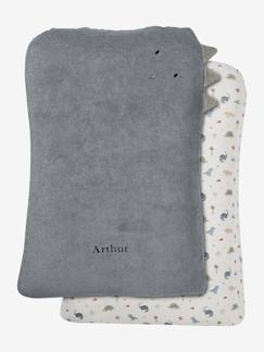 -Lot 2 housses matelas à langer animaux