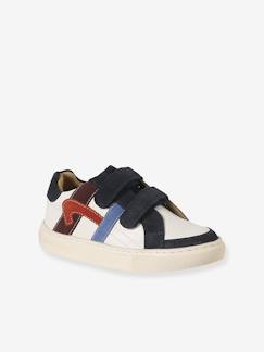 Baskets enfant garçon cuir à scratchs  - vertbaudet enfant