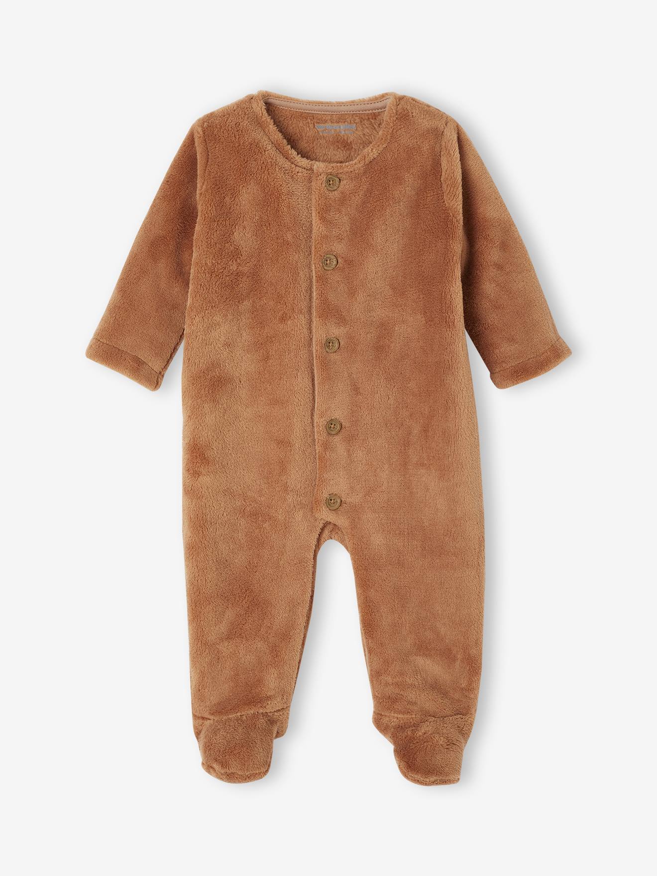 Vertbaudet Onesie Voor Pasgeborenen Dier Of Hart Chocoladebruin