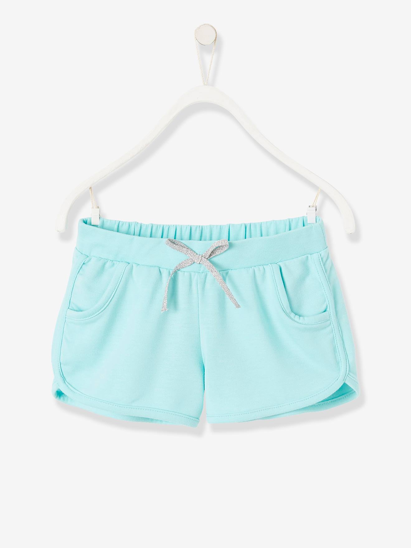 Sportshort voor meisjes - hemelblauw, Meisje