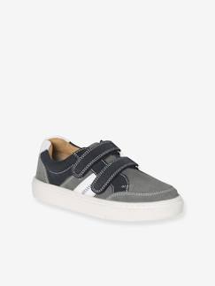 Baskets enfant garçon cuir à scratchs  - vertbaudet enfant