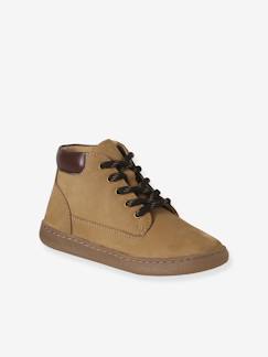 Boots enfant garçon cuir zippées et lacets  - vertbaudet enfant
