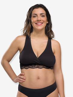 Vêtements de grossesse-Soutien-gorge cache-coeur de grossesse et d'allaitement en coton bio