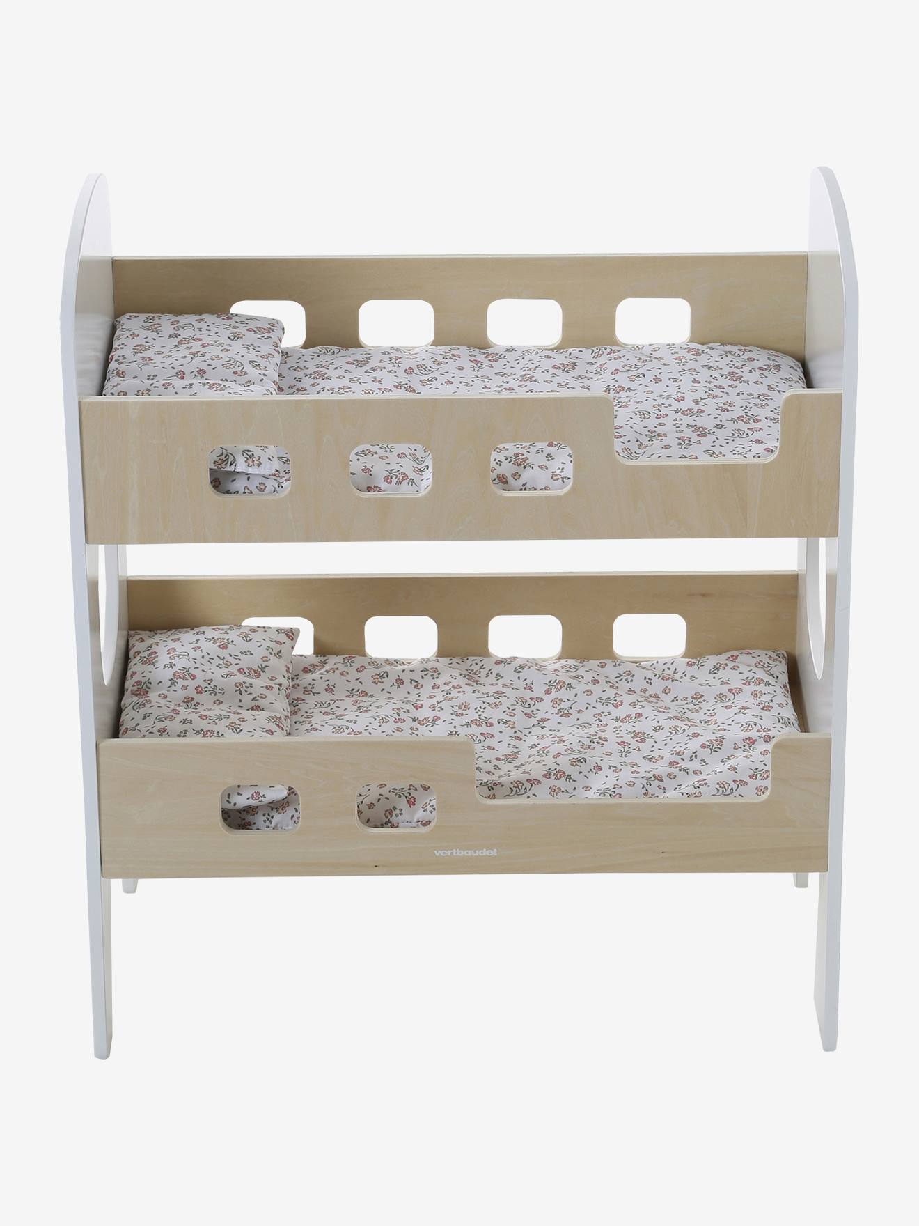 Lit superposé poupon en bois FSC® - blanc, Jouet