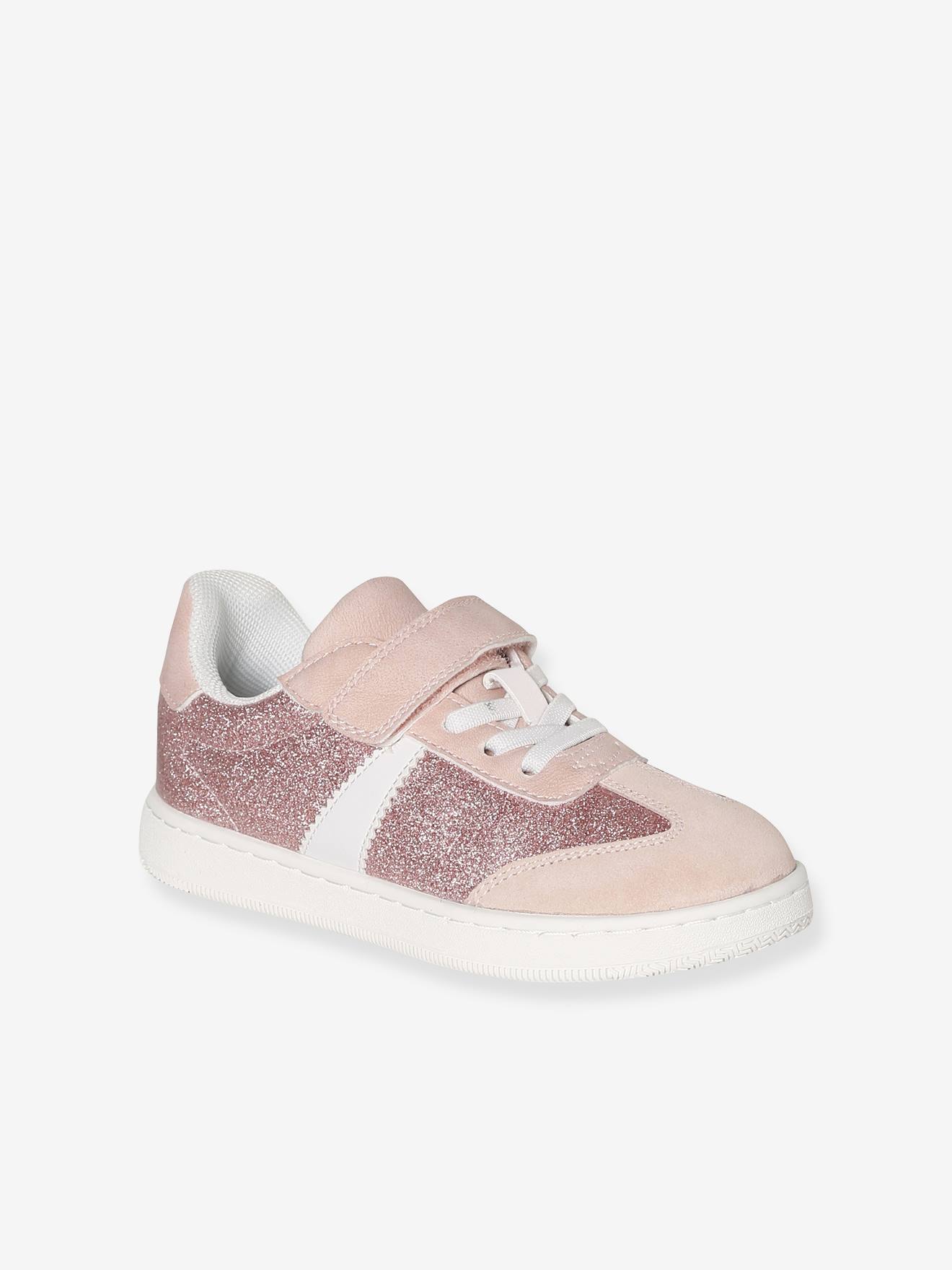 Baskets met klittenband en elastische veters kind collectie kleuterschool veel roze