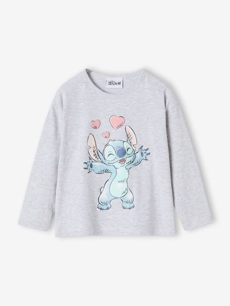 Fille-T-shirt, sous-pull-T-shirt-T-shirt manches longues Disney Lilo & Stitch