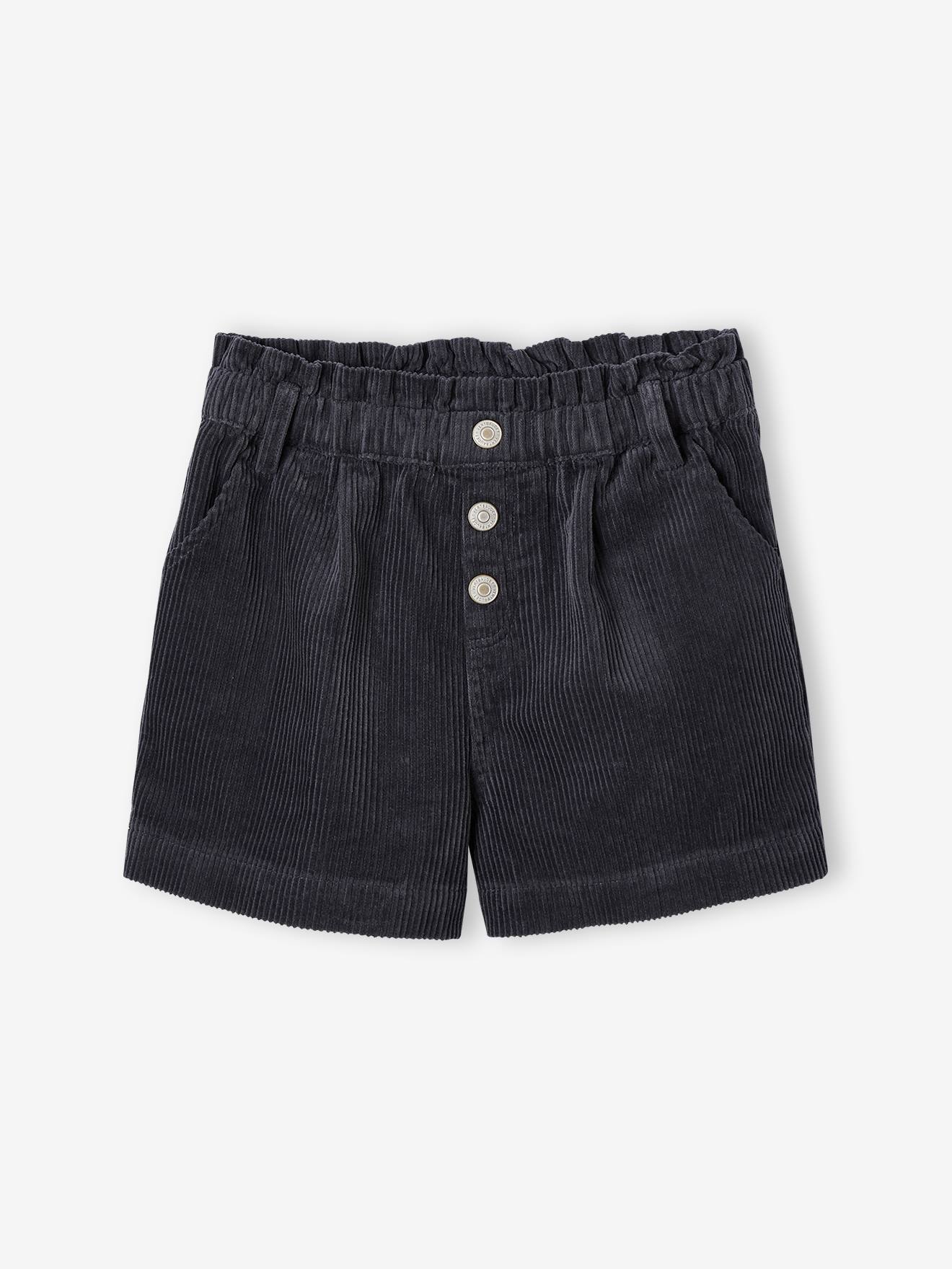 Pantalon Velours Loose Fille Vertbaudet - Forme Baggy, Ceinture élastique, Poches - 100% Coton - Tendance Confortable